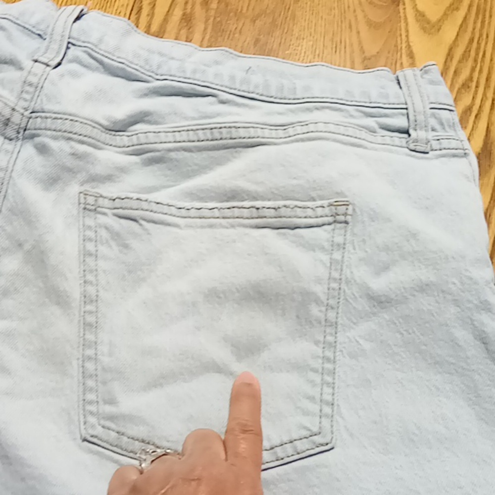 UNIVERSAL THREAD Jeans Shorts Womens 16 R BLUE Preowned HIGHEST RISE Denim Used - Picture 2 of 9